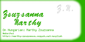 zsuzsanna marthy business card